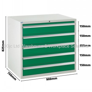 Euroslide Storage Cabinet 5 Drawer 825mm Type 1